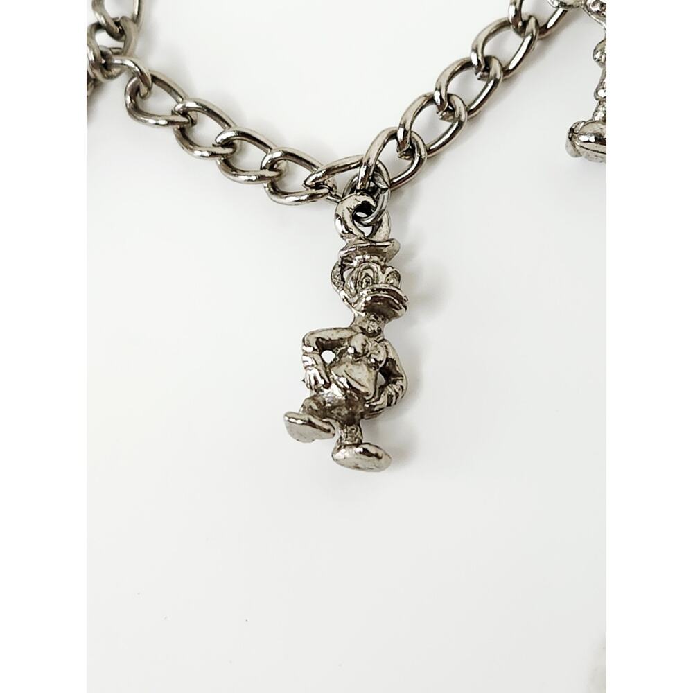 1980s Disney Charms Lot Incl 1982 6 Character Silver Tone Charm Bracelet Vintage - Picture 8 of 15